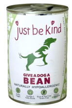 Just Be Kind Give A Dog A Bean Vegan Dog Food Tin